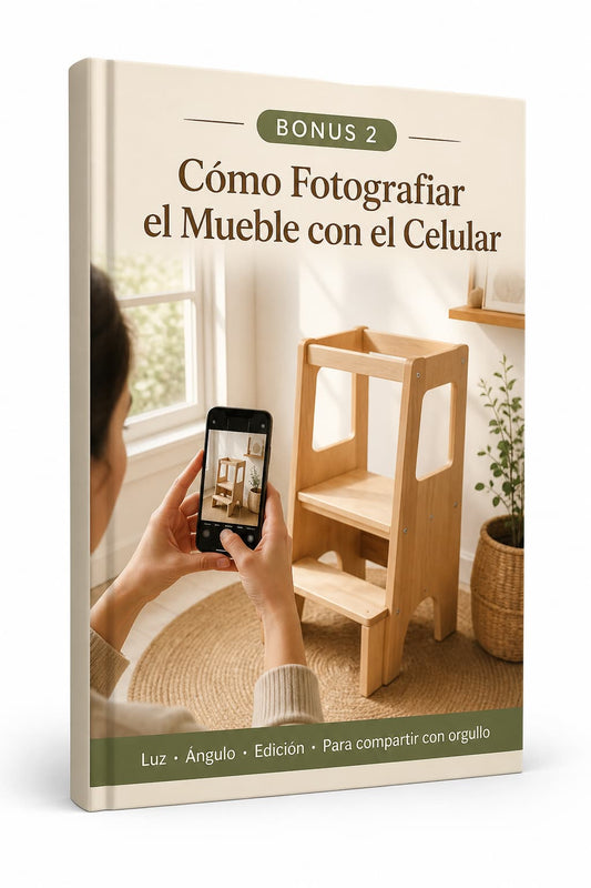 Hacé el mueble Montessori de tu hijo -
Sin saber carpinterĂa · Con herramientas bĂĄsicas · Paso a paso desde cero
